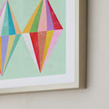 "Two Diamonds" - Art Print in Mint by melanie mikecz - Frame Close-up