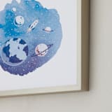 "Exploration" - Art Print in White by amanda lawrence - Frame Close-up