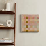 "Checkers 1" - Art Print in Wheat by Lindsay Megahed - In a Room