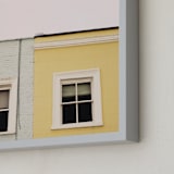 "Candy House no. 5" - Art Print in Lemon by Everett Paper Goods - Frame Close-up
