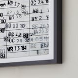 "Date Due" - Art Print in Ivory by ALICIA BOCK - Frame Close-up