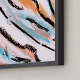 "left arching" - Art Print in robin's egg blue by Carol Fazio - Frame Close-up
