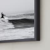 "Surfs Up" - Art Print in black & white by Kamala Nahas - Frame Close-up