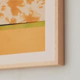 "Fusion 1" - Art Print in Saffron by Kamala Nahas - Frame Close-up