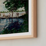 "Color Photography: Lake" - Art Print in Water by Sumak Studio - Frame Close-up