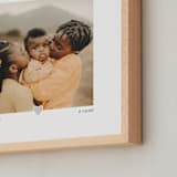 "Framed Photo: With a Heart" - Framed Photo in Taupe by Laura Hamm - Frame Close-up