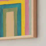 "Rainbow Twist" - Art Print in Sky by Lindsay Megahed - Frame Close-up
