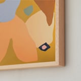 "Six" - Art Print in mustard by FERNANDA MARTINEZ - Frame Close-up