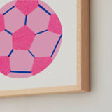 "Electric Sports 2" - Art Print in Cobalt by Carrie Moradi - Frame Close-up