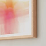 "Hello Sunrise" - Art Print in rosy golden by Debra Pruskowski - Frame Close-up
