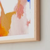 "Malibu Abstract" - Art Print in Malibu Pink by Jenny Partrite - Frame Close-up