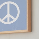 "Coast Vibes II" - Art Print in Coastal Blue by Itsy Belle Studio - Frame Close-up