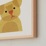 "Paper Pets 2" - Art Print in Golden by Carrie Moradi - Frame Close-up