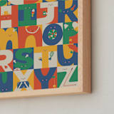 "Alphabet Characters" - Art Print in Picnic by Ampersand Design Studio - Frame Close-up