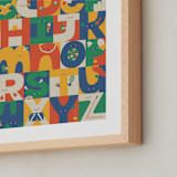 "Alphabet Characters" - Art Print in Picnic by Ampersand Design Studio - Frame Close-up
