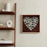 "Painted Hues Heart Snapshot Mix® Warm" - Framed Photo in Rustique by Minted - In a Room