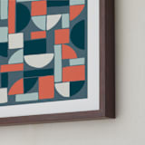 "Coming Together" - Art Print in Provincial by Betsy Siber - Frame Close-up