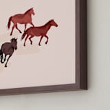 "Howdy Partner 2" - Art Print in Cream by Gabrielle Neil - Frame Close-up