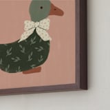 "Kindred Friends 1" - Art Print in Blush by Rachel Mattern - Frame Close-up