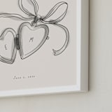 "Locket: Custom Print" - Custom Print in Cream by Ani Somi - Frame Close-up