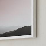 "Life on Mars" - Art Print in Mars Pink by Matthew Sampson - Frame Close-up