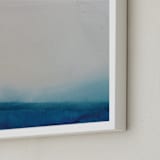 "Lands 11" - Art Print in turquoise by Nell Waters Bernegger - Frame Close-up