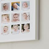 "Framed Photo: Baby's First Year" - Framed Photo in White by Erin Deegan - Frame Close-up