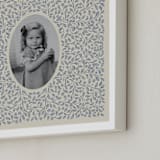 "Framed Photo: Pendant" - Framed Photo in Sapphire by Grae - Frame Close-up