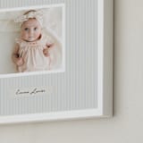 "preppy stripes" - Framed Photo in Peacock by Benita Crandall - Frame Close-up