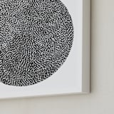 "Rice" - Art Print in Black by Bryn Wears-Fitipaldi - Frame Close-up