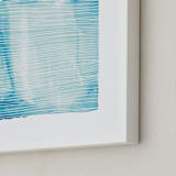 "Currents" - Art Print in azur by Kerry Doyle - Frame Close-up