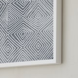 "Abstract Geode 3" - Art Print in Ash by Kerry Doyle - Frame Close-up