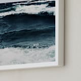 "Beautiful Unrest" - Art Print in Deep Blue by ALICIA BOCK - Frame Close-up