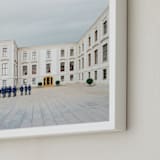 "Trumpets at Noon" - Art Print in Castle by Andrew McClintock - Frame Close-up