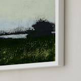 "Morning Dew" - Art Print in Sage by Krista Messer - Frame Close-up