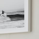 "Surfs Up" - Art Print in black & white by Kamala Nahas - Frame Close-up