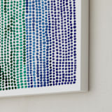 "Rainbow Dots 2" - Art Print in Sky by Kerry Doyle - Frame Close-up