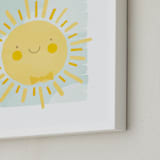 "Sunny" - Art Print in Sky by Susan Asbill - Frame Close-up