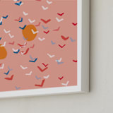 "No Problems" - Art Print in peach by raven erebus - Frame Close-up