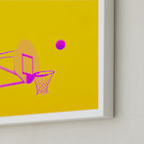 "Court Pop 3" - Art Print in Sugar Rush by Tania Medeiros - Frame Close-up