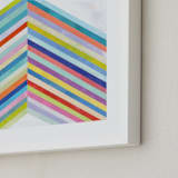 "Converge" - Art Print in Rainbow by melanie mikecz - Frame Close-up
