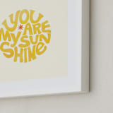 "Forever Sunshine" - Art Print in Sunflower by Carrie ONeal - Frame Close-up