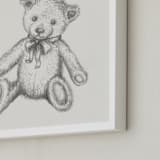"Vintage Toys 1" - Art Print in Graphite by Anna Black - Frame Close-up