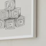 "Vintage Toys 2" - Art Print in Graphite by Anna Black - Frame Close-up