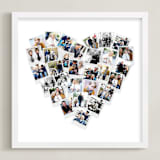 "Heart Snapshot Mix® Photo Art" - Framed Photo in White by Minted - Framed