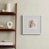 "preppy stripes" - Framed Photo in Peacock by Benita Crandall - In a Room