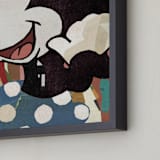"Paper Minnie" - Art Print in Black by Sumak Studio - Frame Close-up