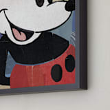 "Paper Mickey" - Art Print in Black by Sumak Studio - Frame Close-up
