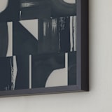"Monochrome" - Art Print in Black by Lena Erysheva - Frame Close-up
