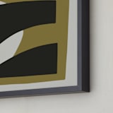 "Dual Perspectives 1" - Art Print in Subtle Earth by Stefania Copertini - Frame Close-up